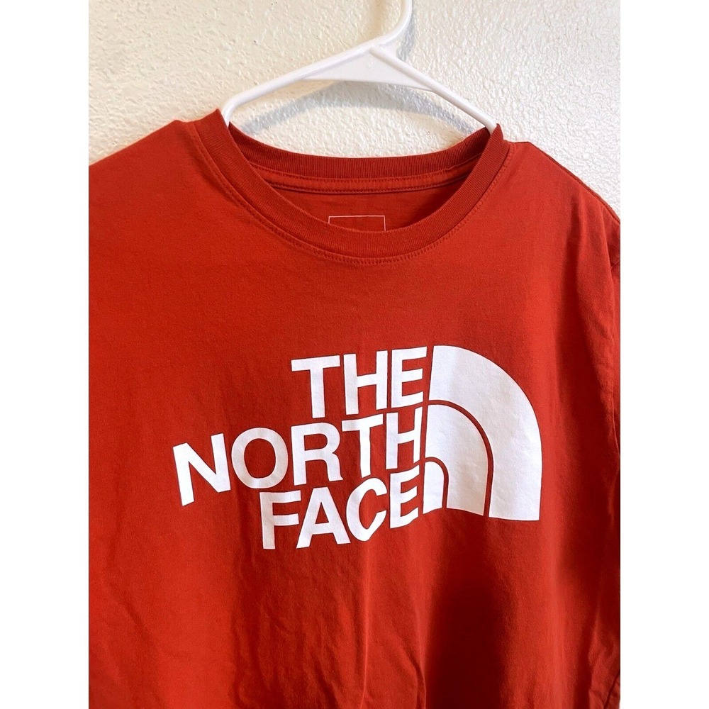 The North Face Men's‎ Large Orange and Black Classic Fit T-Shirt
